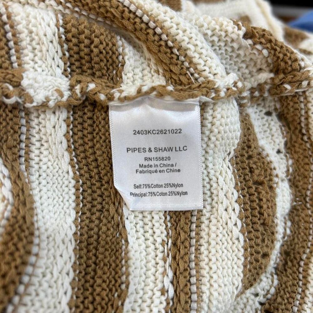 Veronica-beard Women's striped crochet Dress size Large - Picture 8 of 8